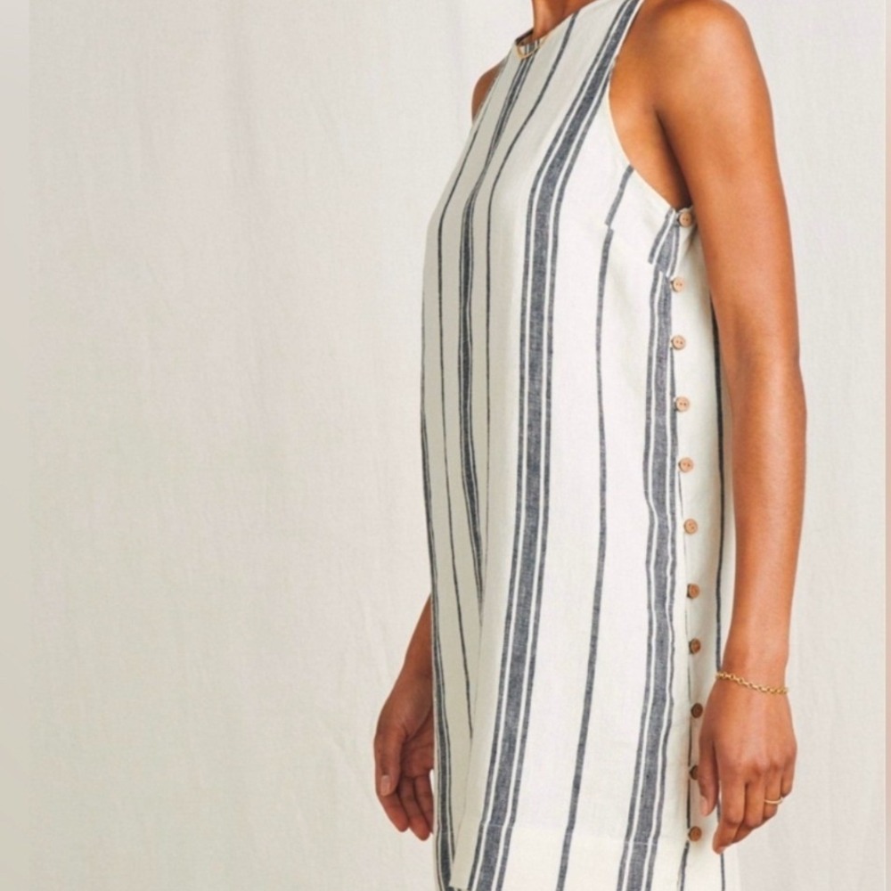 NWOT Faherty Carini Linen Shift Dress Size XS - Picture 4 of 12